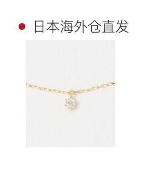 日本直邮BEAUTY&YOUTH UNITED ARROWS 女士 K10 一粒钻项链 精致