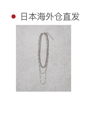 日本直邮Mavie..7 女士 不锈钢三链叠戴风项链 5061181120