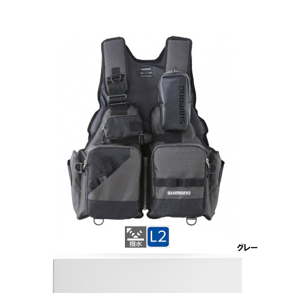 日本直邮Shimano 救生衣 Game Vit Free 灰色 [VF-024U] - 图3