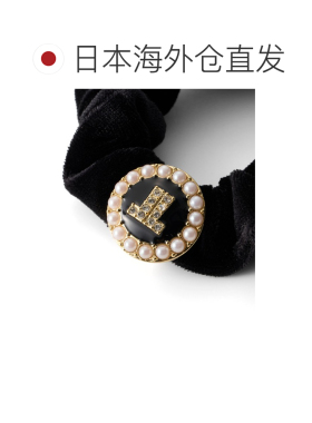 日本直邮LANVIN en Bleu 女士 黑色丝绒珍珠JL标【付后1h可退】