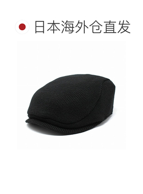 日本直邮ROYAL STETSON 男士针织鸭舌帽 秋冬 防寒 绅士 黑色 大