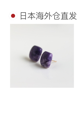 日本直邮cui-cui 女士 10K黄金蒂凡尼石耳钉（淡【付后1h可退】