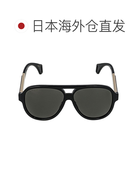 日本直邮Gucci 男士太阳镜 GG0463S 002黑色