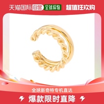 Day Tide Running Leg COCOSHNIK Silver Gold Plated Double Ring Sewing Earbone Clip Small Number 00