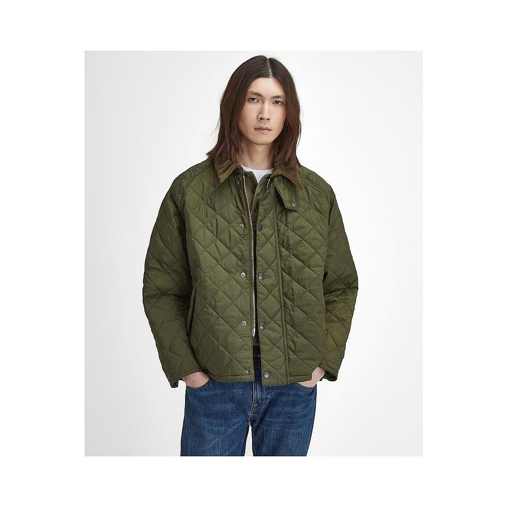 1h可退 日本直邮Barbour Transport格纹秋冬夹克棉服外套MQU1796 - 图0