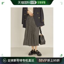 Japan Direct Mail SHIPS Lady Hands Wash feasible dotted with pure color half long dress 23SS paragraph comfort lightness and elegance