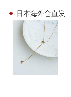 1h可退 日本直邮coen 心形图案 滑动链 项链吊坠