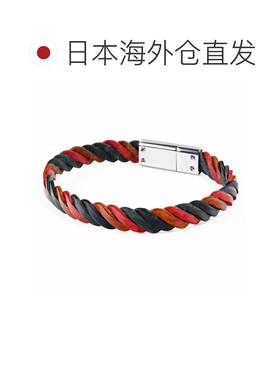 日本直邮Paul Smith 男士艺术家条纹手镯/手链银色和多色 (BRAC N