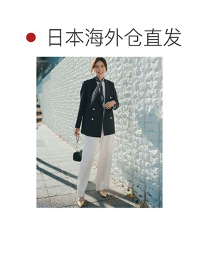 日本直邮23区 随机条纹菱形围巾 洋红色系方巾