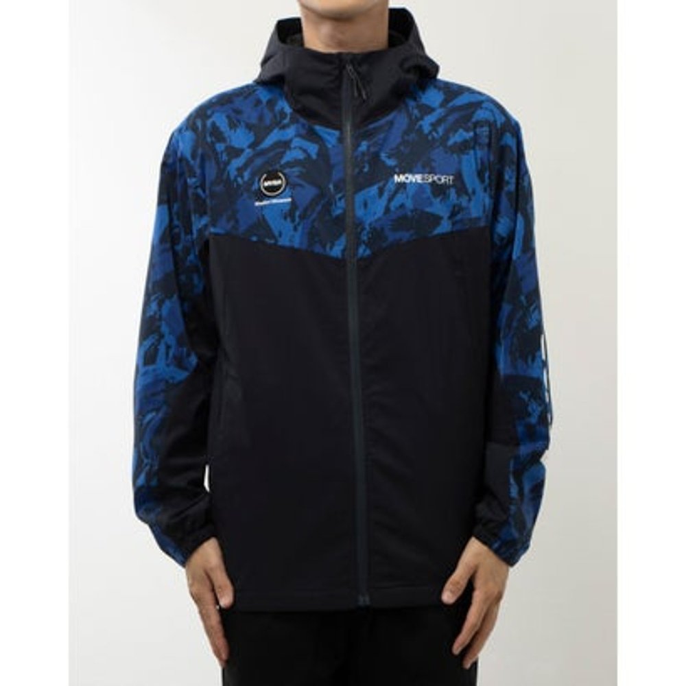 日本直邮Descente 男士 HEATNAVI 全幅图案印花长袖 Logo 全拉链 - 图2