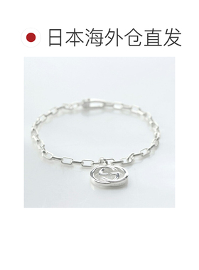 日本直邮GUCCI 古驰 手链 男士 品牌 GUCCI 互锁 G XL 链条 925