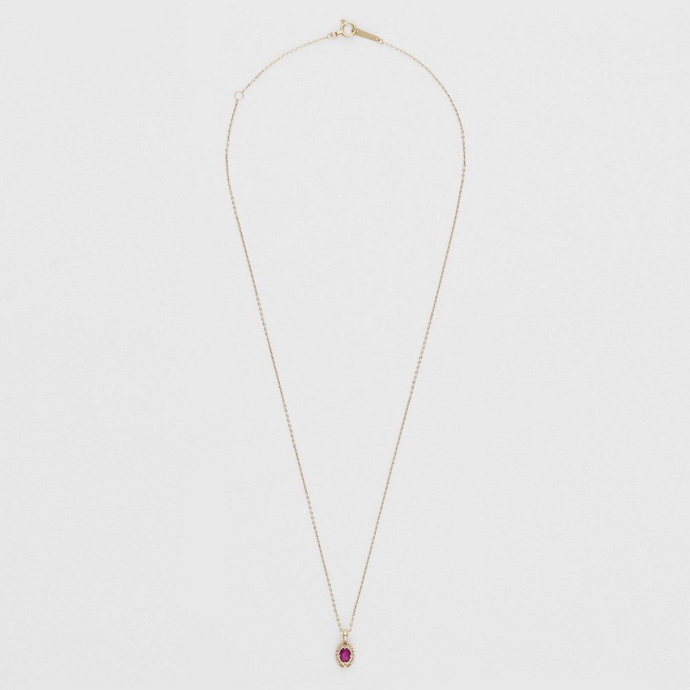 日潮直邮agete阿卡朵限定诞生石项链【7月红宝石】生日吊坠 - 图2