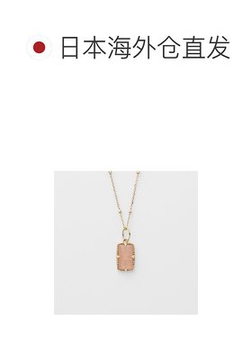 日本直邮日潮 agete 阿卡朵K10月亮石吊坠粉色 均码月光石