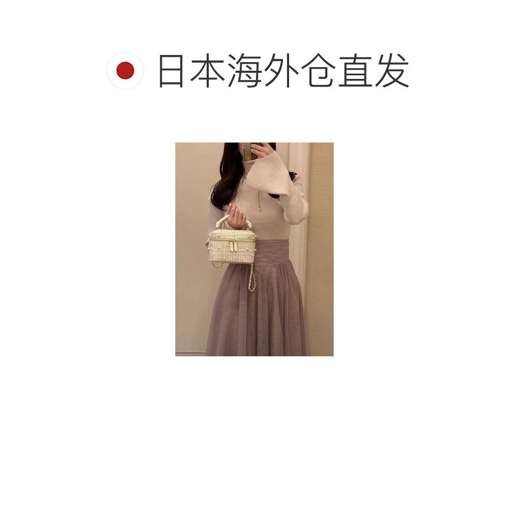 日本直邮日潮 GRL手提斜挎珍珠斜纹软呢链条化妆包tr715,淘宝优惠券,粉丝福利购,淘宝优惠卷