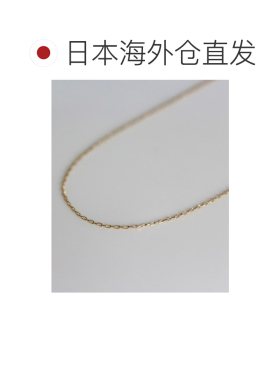 日本直邮cui-cui 女士K10黄金小豆链条项链 40cm 【付后1h可退】