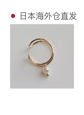 日本直邮cui-cui K10黄金材质 单边珍珠耳夹 淡水【付后1h可退】
