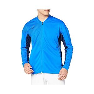 【日本直邮】ASICS 足球运动服 运动外套 2101A072 男款 亮蓝 M
