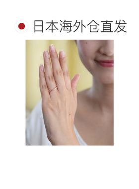 1h可退 日本直邮Canal 4℃ 女士K10粉金戒指 钻石装饰 简约设计