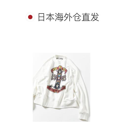 1h可退 日本直邮FREAK'S STORE男装联名GUNS N ROSES宽松印花卫衣 - 图1