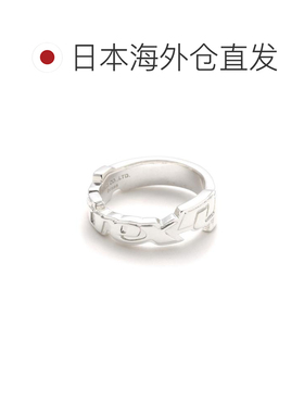 日本直邮AVIREX 男女同款 银镀层签名Logo戒指 7836982017