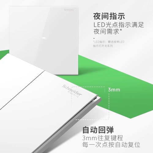 施耐德开关插座 境尚系列白/灰/金家用86型10A二二插四孔插座面板 - 图2