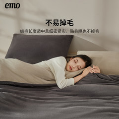 一默牛奶绒四件套双拼加厚保暖加绒床单被套三四件套冬季床上套件插图2