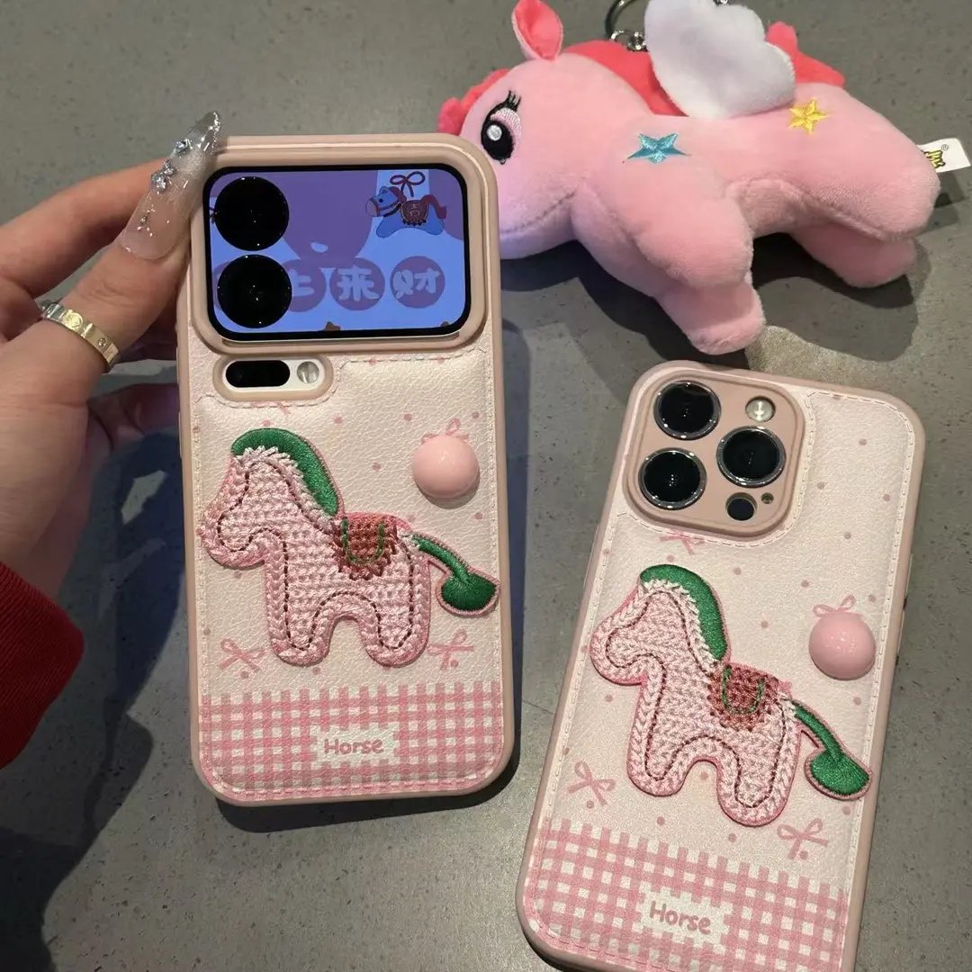 蝴蝶结粉波点小马适用苹果17手机壳iPhone16/15PROMAX新款华为PURA80可爱NOVA14防摔MATE60PRO本命年VIVO小米,淘宝优惠券,粉丝福利购,淘宝优惠卷