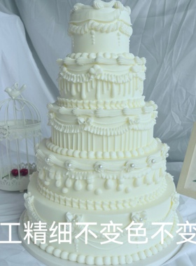 可定制多层仿真蛋糕模型好一家