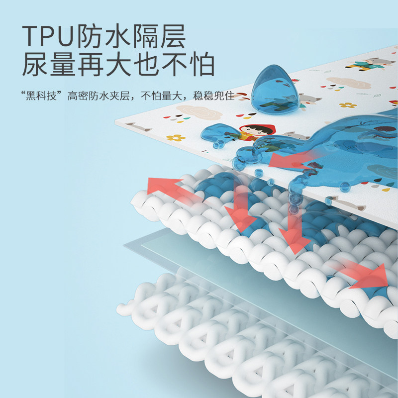 婴儿纯棉透气隔尿垫 布兜妈妈隔尿床垫