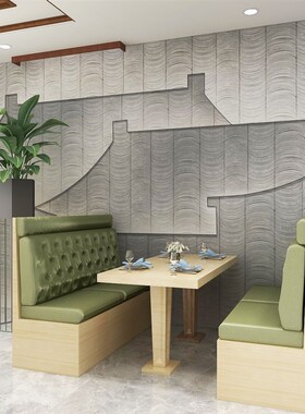 酒楼复古瓦片背景墙无缝壁画屋檐火锅店壁纸徽派R建筑饭店包厢墙