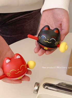 招财猫木鱼情绪稳定m小摆件办公室家用解压新年龙年送闺蜜同事礼