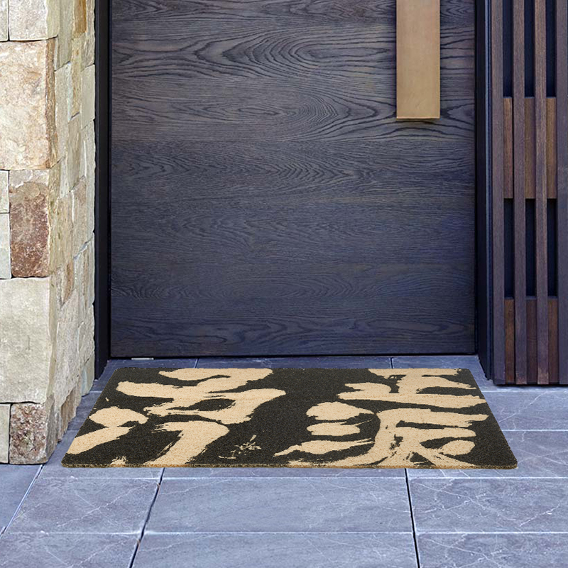 艺术家朱敬一×字说 原创大门入户门口脚垫门垫进门家用丝圈地垫,淘宝优惠券,粉丝福利购,淘宝优惠卷