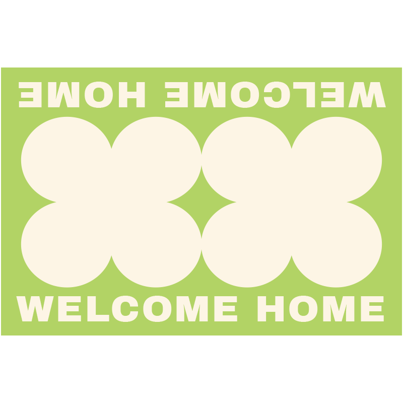 暖藻 清新简约门口地垫进门可裁剪PVC皮革玄关地毯可擦入户门脚垫 - 图0