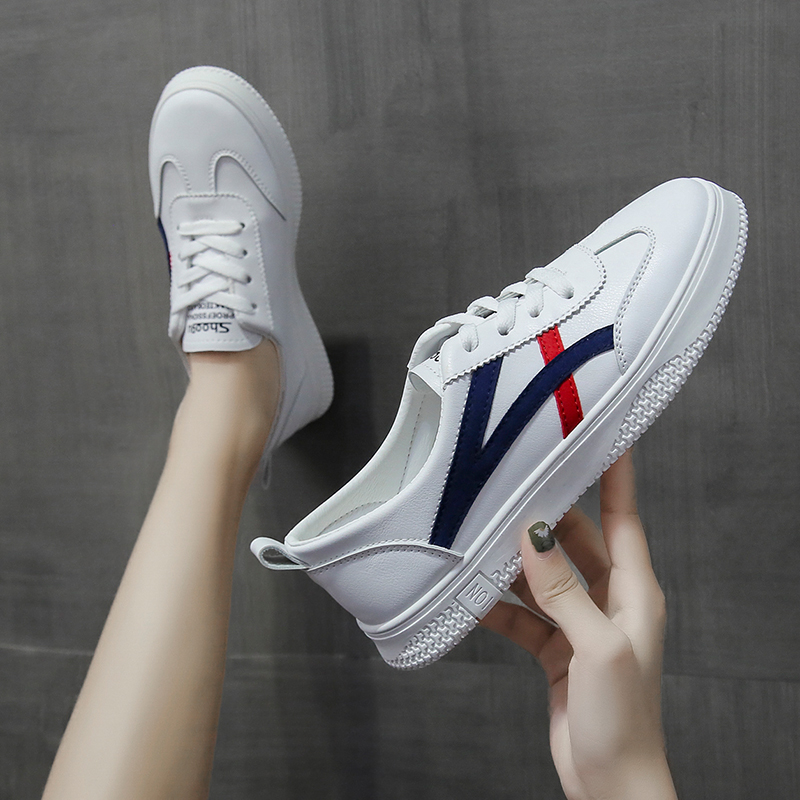 莱井旗舰店YL休闲鞋女20夏秋新款时尚韩版松糕厚底圆头鞋底学院风小白女单鞋2