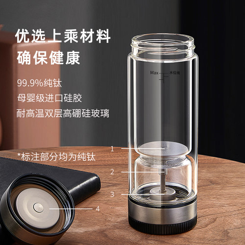 茶之恋茶水分离泡茶杯男新款商务水杯高档级茶杯双层2026玻璃杯子 - 图2