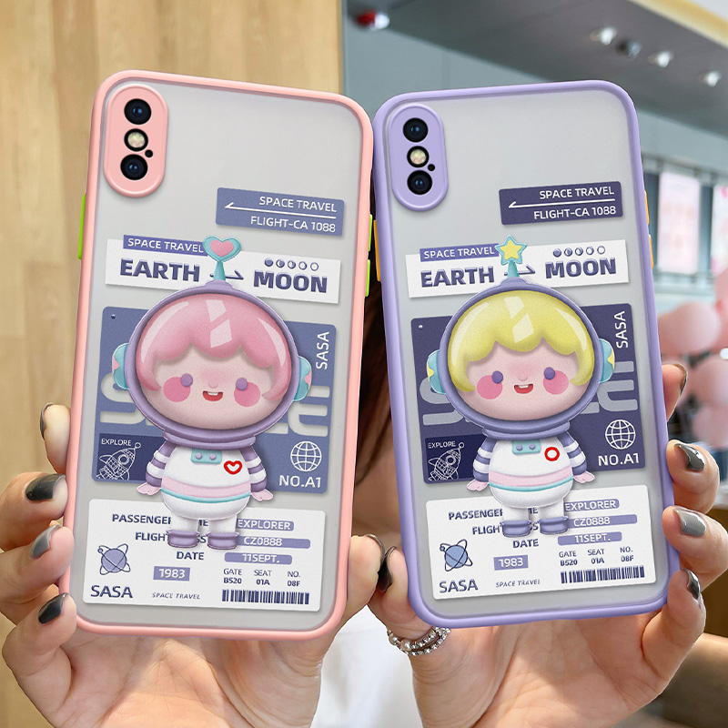 星星宇航苹果X手机壳可爱女款iPhoneXR保护套网红x新款XS全包XSMAX硅胶iPhone适用于XR防摔max2021年磨砂透明