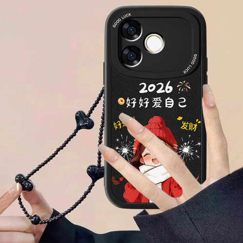 适用2026爱自己oppoa6spro手机壳新款A6Spor小羊皮新品PMT110全包防摔0pp0软外壳OPPOPMT网红男女专用保护套 - 图2
