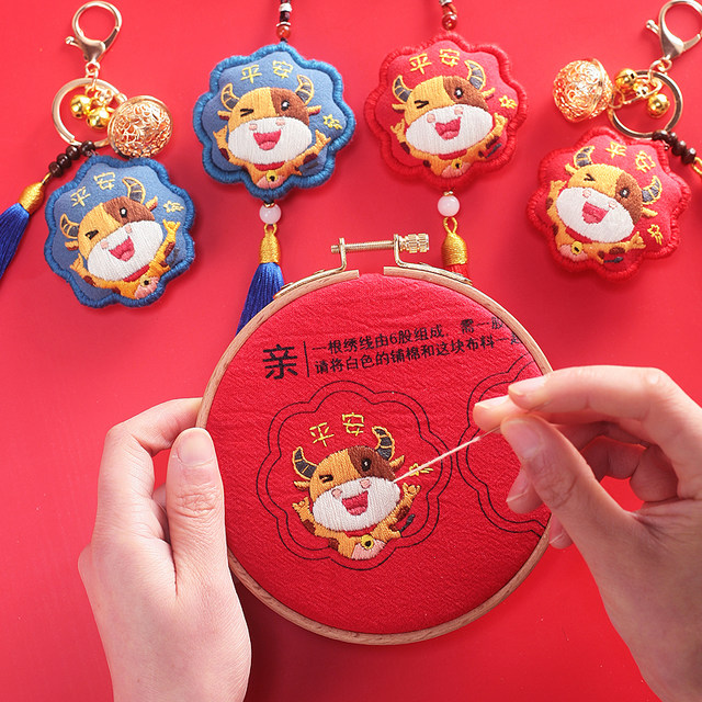Diy zodiac tiger keychain ສັນຕິພາບ charm ສໍາລັບແຟນ