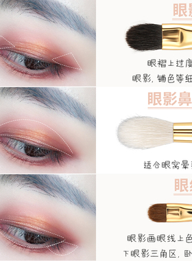 灰鼠毛超柔软小号眼部化妆刷