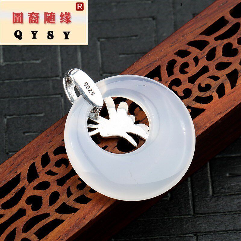 时尚新款蝴蝶夹扣蜜蜡项纯银吊坠扣 兽志扣