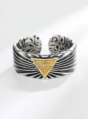 上帝之眼荷鲁斯戒指冷淡风指环