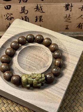 貔貅串珠手链新中式手串禅意小众复古闺蜜男女文玩佛珠木质手饰