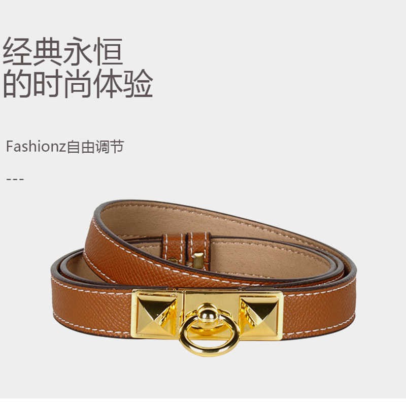 愛馬仕女士女性永恆腰帶黑色皮革199680金扣 Pchomeusa 海外代購