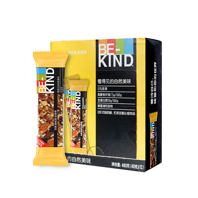 条健身代餐棒进口坚果网红零食 6 40g 苹果味碧根果坚果棒 BEKIND 条健身代餐棒进口坚果网红零食 6 40g 苹果味碧根果坚果棒 BEKIND