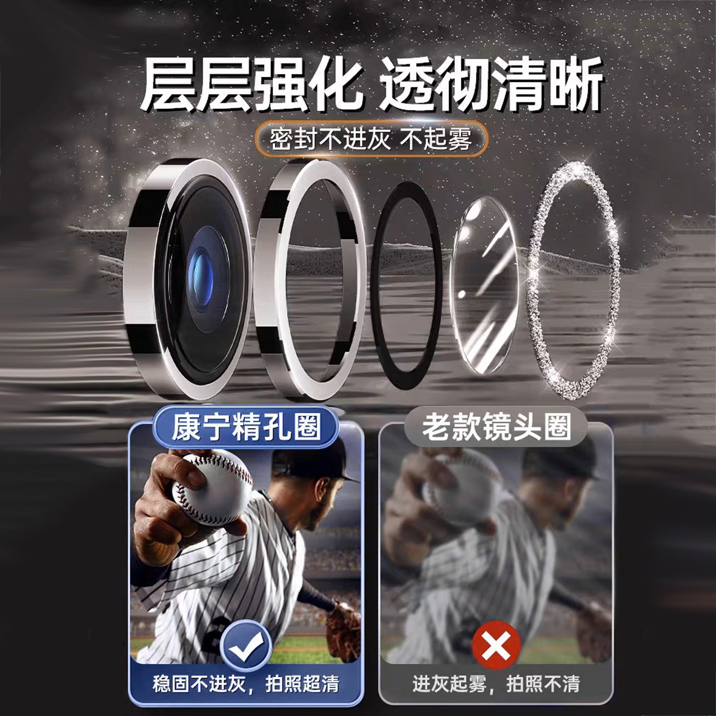 适用苹果17promax镜头膜闪粉分体防摔iphone17 pro后置摄像头钻石保护贴16pm相机定位13保护膜15/14装饰贴膜,淘宝优惠券,粉丝福利购,淘宝优惠卷