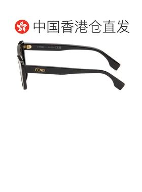 香港直邮Fendi 芬迪 男士 黑色 Lettering 太阳镜 FE40185I5301N8