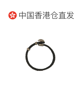 香港直邮versace 范思哲 男士 MEDUSA 徽标皮革手链 DG05579DMTND