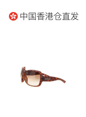 1h可退 香港直邮Gucci 古驰 女士 方形黑色醋纤太阳眼镜 865689J1
