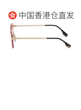1h可退 香港直邮Fendi 芬迪 男士 金色 Sky 太阳镜 FE40165U6032S