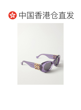 香港直邮LOEWE 罗意威 女士 椭圆框醋纤太阳眼镜 LW40175U81A